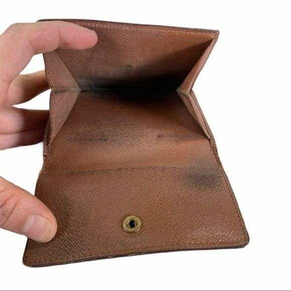 Authentic Louis Vuitton Wallet Porutofoiyu Ellie’s Brown Monogram LV Vintage - Picture 8 of 10